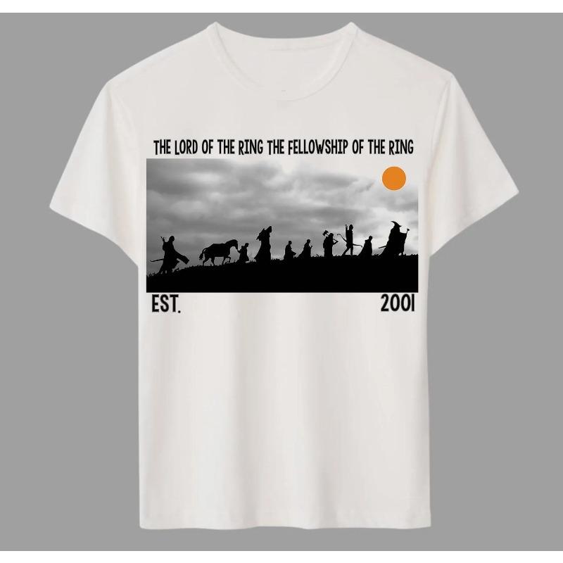 The Lord Of The Ring The Fellowship Of The Ring Tv Movie Summer Unisex Loose And Breathable Cotton Tshirt Top