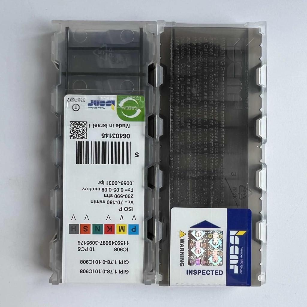 GIPI1.78-0.10 IC908   Industrial indexable carbide inserts 10 Pcs