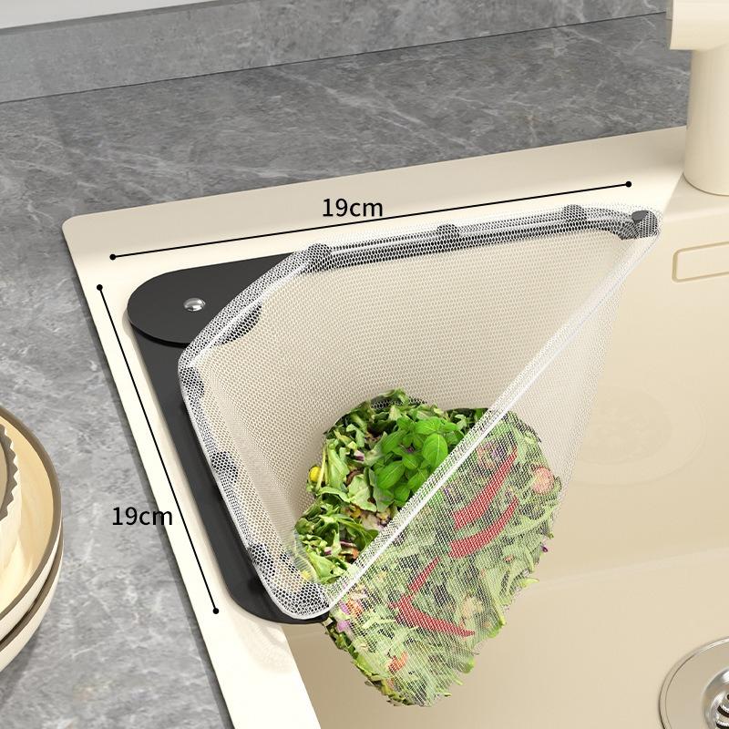 Sink Filter Drain Rack Stainless Steel Kitchen Sink Filter Mesh Bag Stand Waste Garbage Net Shelf Sink Corner Mesh Strainer New