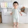 Baby Summer Short Sleeve Cotton Jumpsuit - Newborn Lightweight Pajamas Class A Air-Conditioned Crawler Outfit