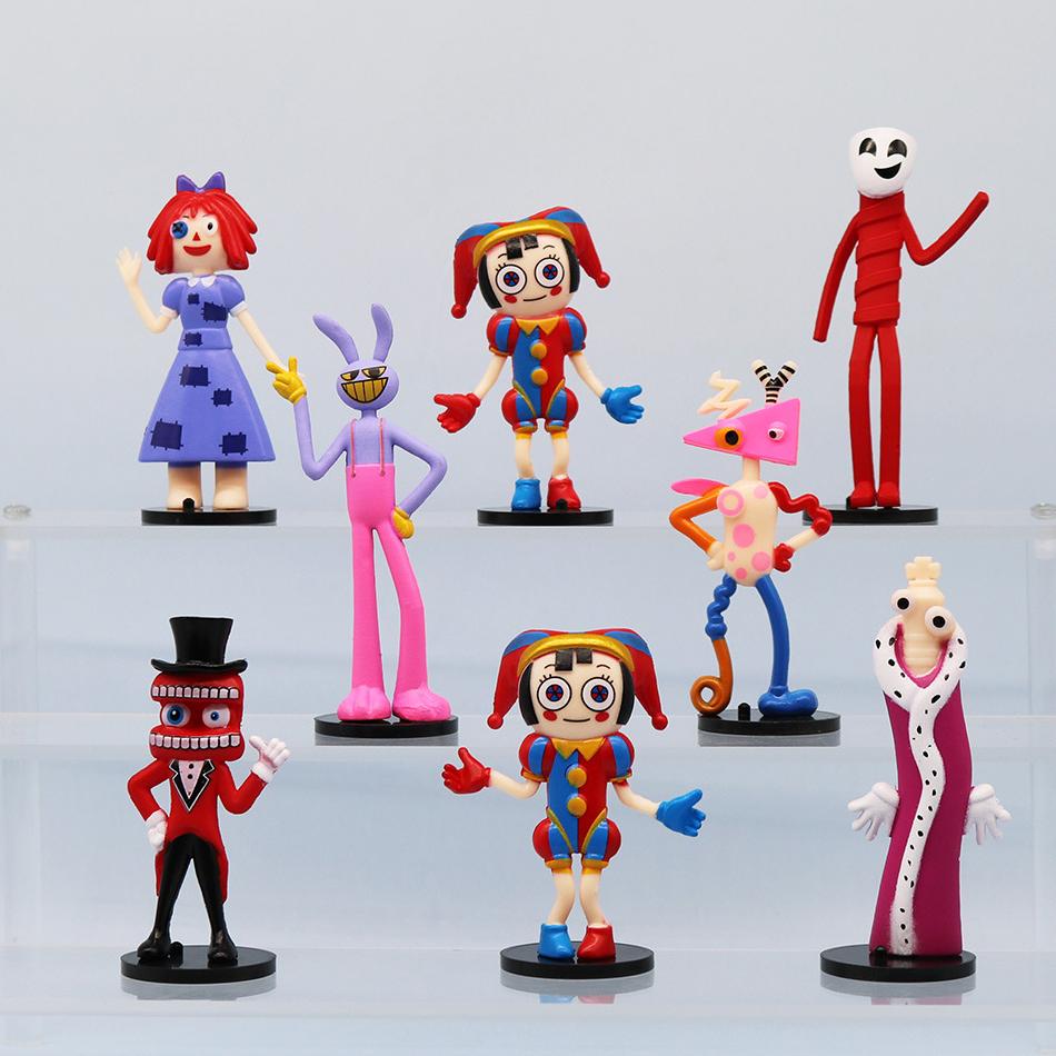 7-12pcs The Amazing Digital Circus Figure Pomni and Jax Plushie Doll Toys Cute Amazing Digital Circus Figure Children Christmas