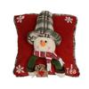 Cross-border Christmas Snowman Burlap Pillowcase Ornaments