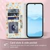 For Google Pixel 10 Pro XL /9 Pro XL Wallet Case Rhombic Floral Design Leather Flip Phone Cover with Strap