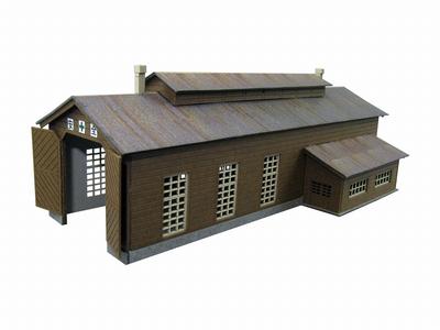 Sankei Minyatür Sanat Küçük Lokomotif Deposu Kağıt El İşi Kiti