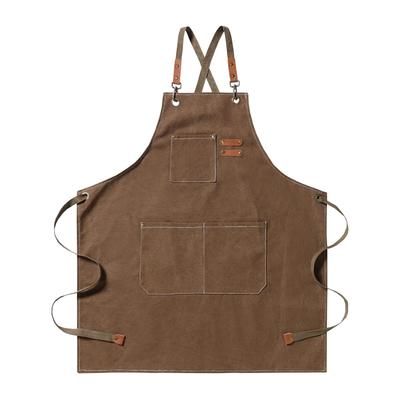 Dış mekan aktiviteleri için önlük pamuklu yıkanabilir BBQ için Kahverengi [Pelata] (%100 / / dayanıklı) kamp, kendin yap, kafeler, kamp ateşleri, (üniseks)