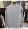 Men's 2025 Winter Plus Velvet Faux Two-Piece Lapel Knitwear for Middle-Aged & Elderly Dads