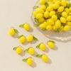 Mini Acrylic Fruit Lemon Pendants Lovely DIY Charms Waterproof for Bracelet Necklace Keychain Jewelry Making Supplies