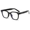 Unisex Black Frame Anti-Blue Light Eyeglasses for Slimming Square Faces