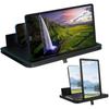 Lupa de Tela para Celular, Lupa de Tela, Ampliadores de Tela de Celular HD 3D para Filmes e Jogos, Suporte Dobrável para Celulares com