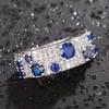 Lindon Classic Copper Alloy Zircon Ring Ladies Jewelry Wedding Promise Party Gift