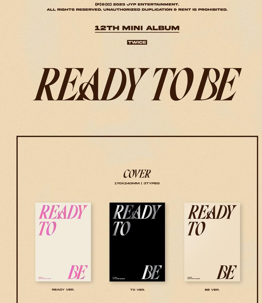 TWICE 12TH MINI TO BE ALBUM-READY (Korean Edition)