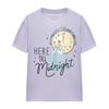 Cinderella Womens/Ladies Here Till Midnight New Years Eve T-Shirt