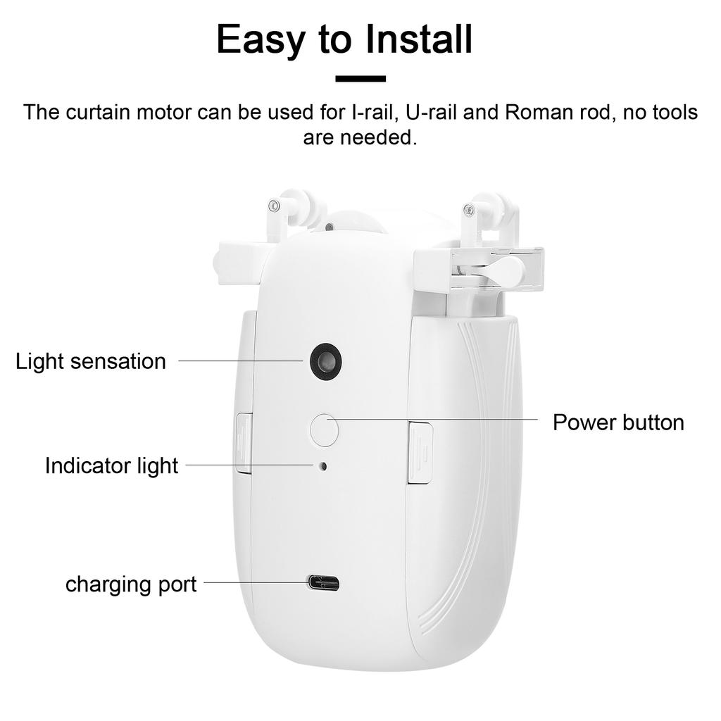 1PC Tuya ZigBee 3 In 1 Intelligent Curtain Motor Electric Curtain Robot Automatic Opener No Wiring Support APP Remote