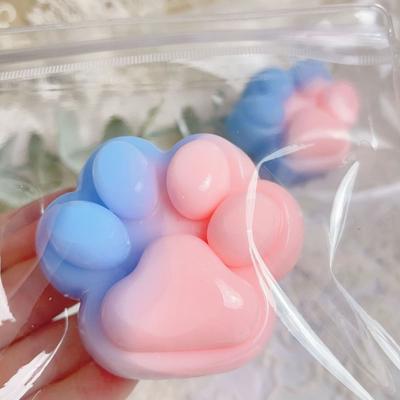 Silicone Cat Paw Fidget Toy Kneading Cat Paw Pinch Toy Interesting Cat Paw Squeeze Toy  Children