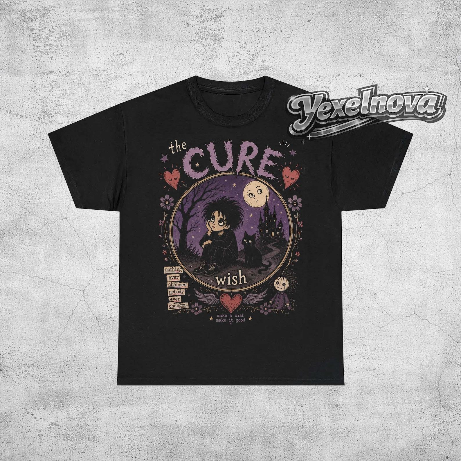 The Cure Wish Graphic Tee, 90s Alt Indie Rock Band Shirt 4XL
