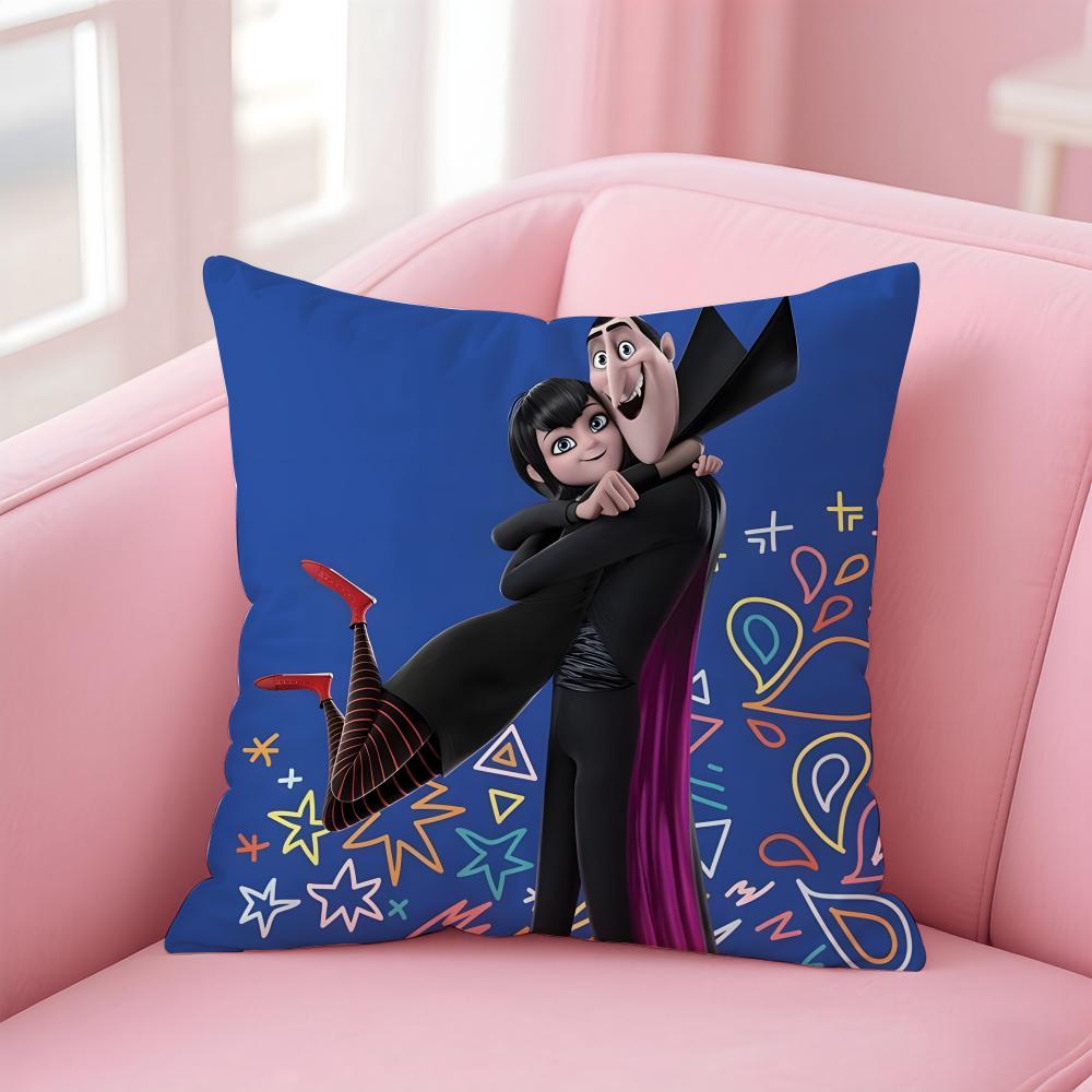 populer anime H-HotelS T-TransylvaniaS Cushion Cover Comfortable Reversible Pillow Cover Ideal for Car Sofa Bedroom & Beyond