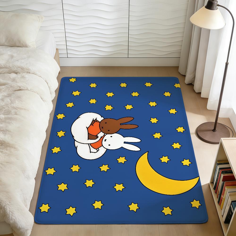 Cartoon Rabbit Cute M-Miffy n-nijntje Home Bedside Rug Kitchen Bath Floormat Hallway Balcony Carpet Entrance Doormat hogar Decor
