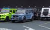 Almost Real Brabus G China Blue Scale Diecast Model Car G-Class Mercedes-AMG 63-2020 - 1/64 (Product Code 660505001)