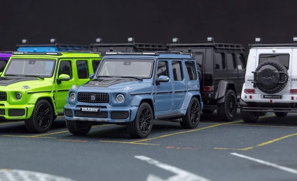 Almost Real Brabus G China Blue Scale Diecast Model Car G-Class Mercedes-AMG 63-2020 - 1/64 (Product Code 660505001)