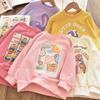 Mädchen Cartoon niedlich lässig Crewneck Hoodie Kinder T-Shirt Frühling Herbst