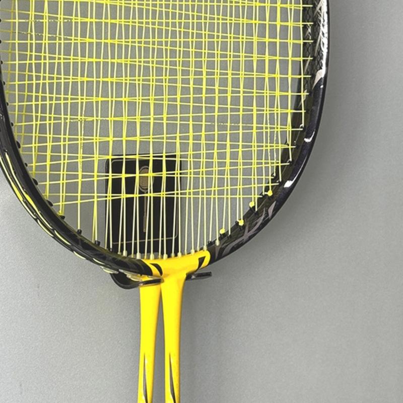 Badminton Racket Holder Stainless Steel Wall Hook Wall Mounted Racket Holder Tennis Racket Storage Rack Easy to Use