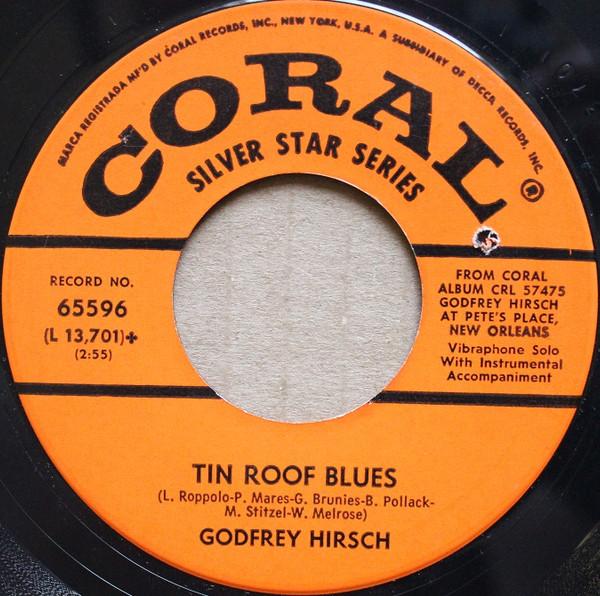 

7inch Record GODFREY HIRSCH Tin Roof Blues 65596 Coral 1965 US Jazz Used