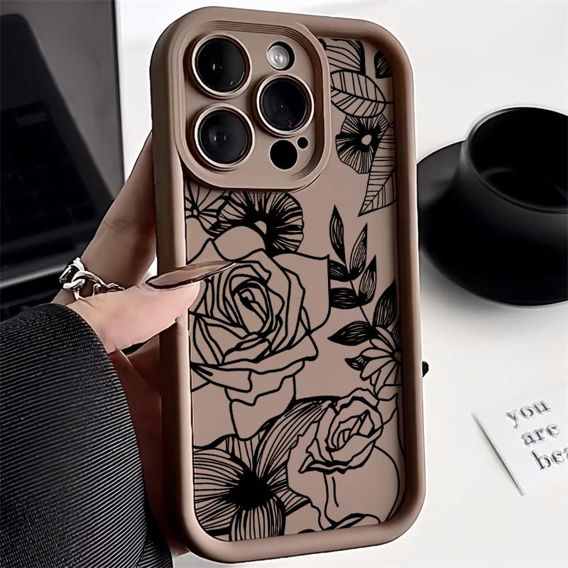 Silicon Flower Case For Samsung Galaxy S24 Ultra A55 5G A54 A35 A34 A33 A32 A15 A14 A13 A12 A53 A52s S23 S22 S20 S21 FE Funda