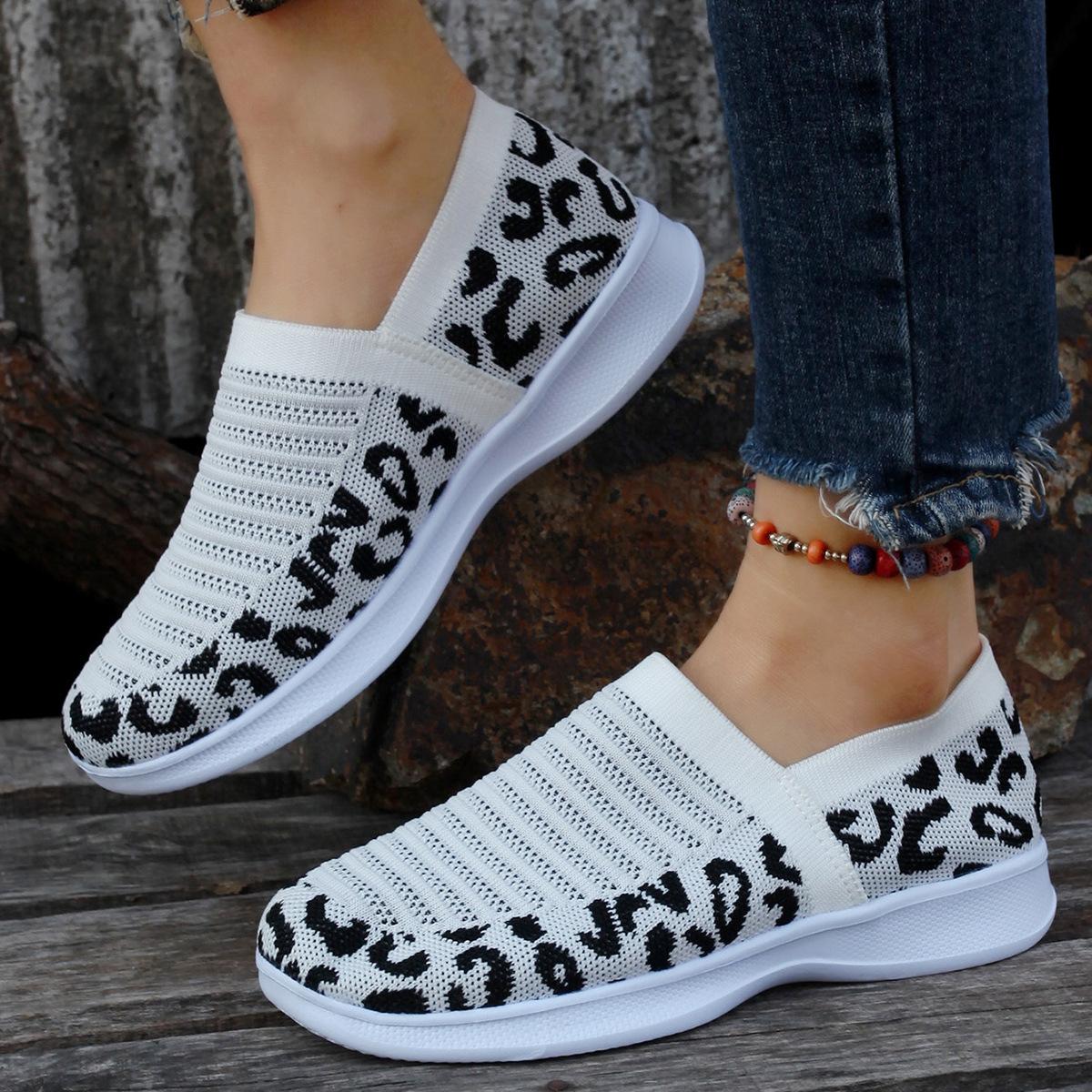 

Size 35 42 Women s Sneaker Fashion Leopard Women Shoes Platform Casual Shoes Slip on De Mujer Chaussures Femme 35