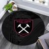West Ham United2 Round Area Rug,Carpet Rug for Living Room Bedroom Sofa Playroom Decor,Non-slip Floor Mat