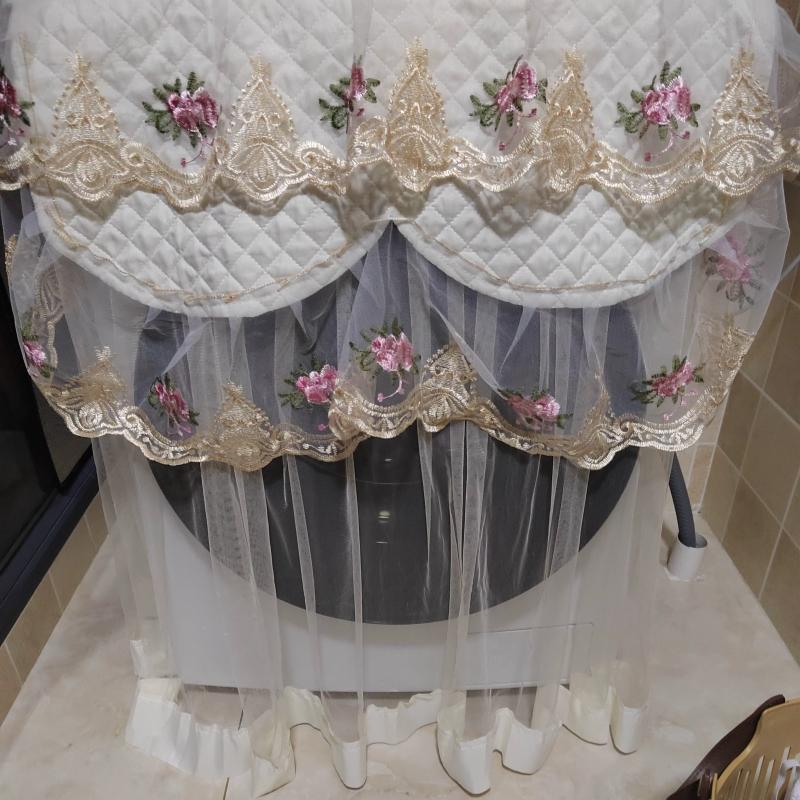 Lace Drum Washing Machine Cover Dust Cover Side Opening Washing Machine Cover 8kg 10kg Fully Automatic Universal