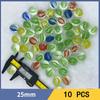 10Pcs 14/16/19/25Mm Colorful Glass Marbles Toy Kids Marble Balls Run Game Solitaire Toy Accs Vase Fillerfish Tank Home Toy Gift
