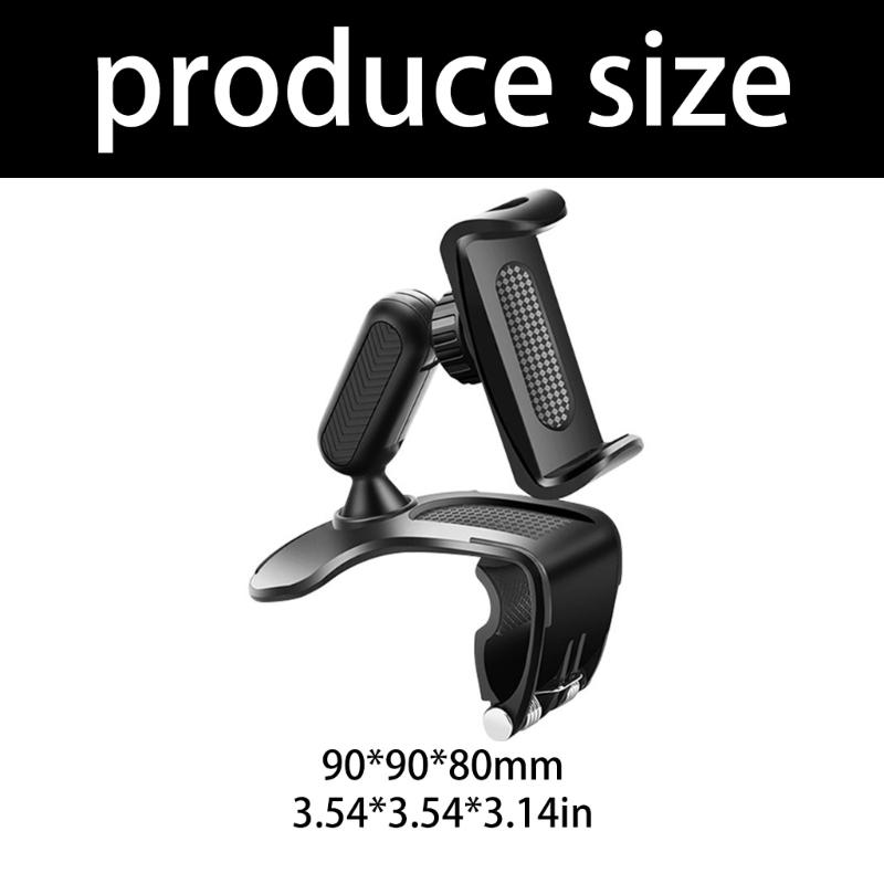 Adjustable Car Phone Holders Dashboard Windshield Visors Mount Plastic Dashboard Phone Mount for Smartphones 3 to 7 Inches