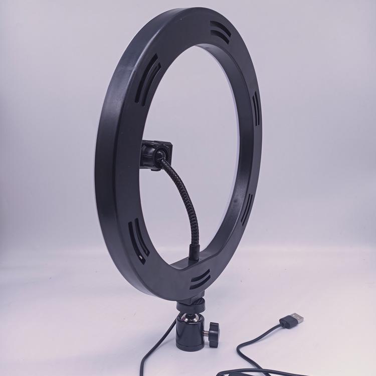 26cm Ring Light & Desktop Tripod for Mobile Phone Live Broadcast – 10-Inch LED Beauty Fill Light