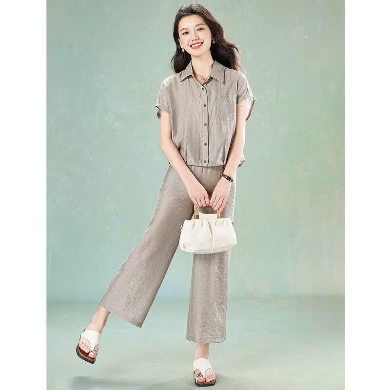 Meilannie Tencel Linen Blend Two-Piece Casual Set