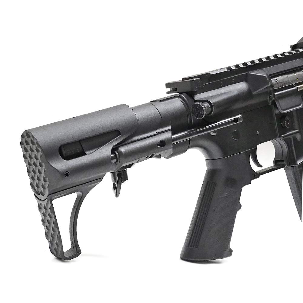 Ryohin Buhin Tokyo Marui Standard AEG M4 Compatible APS PDW CRS Stock - Sliding Stock Stringer Tank Stock/BK Black