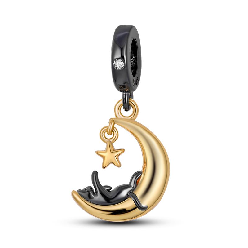 Copper Golden Leopard Charms Beads Colorfule Chameleon Rhino Lion Scarab Cat Dangle Original Accessories Bracelets Jewelry