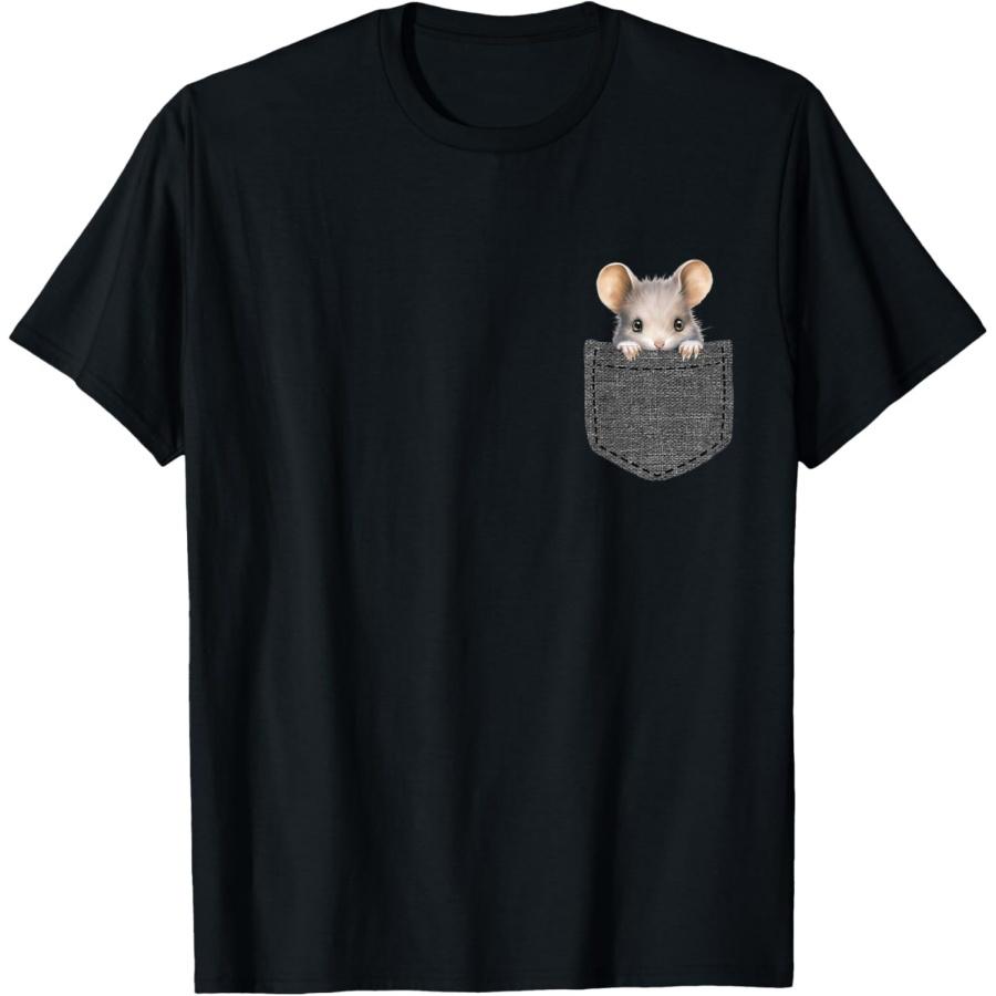 Футболка «Мышь в кармане» XXXXXL чёрный