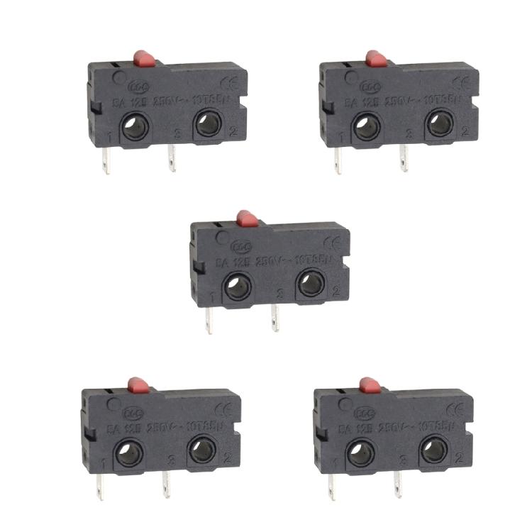 Gehäuse schwarz Mikroschalter-Baugruppe, KW11 KW12 Taster-Steuereinheit mit Metallkontakten und Beschriftungskörper