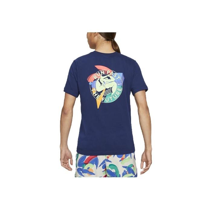 Nike X Kelly Anna London Limited Edition Graphic Print Short-Sleeve T-Shirt Men Tops Blue CZ9882-492