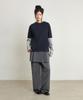 GLW [Unisex] Layered Two-Tone Long Sleeve Tee Navy