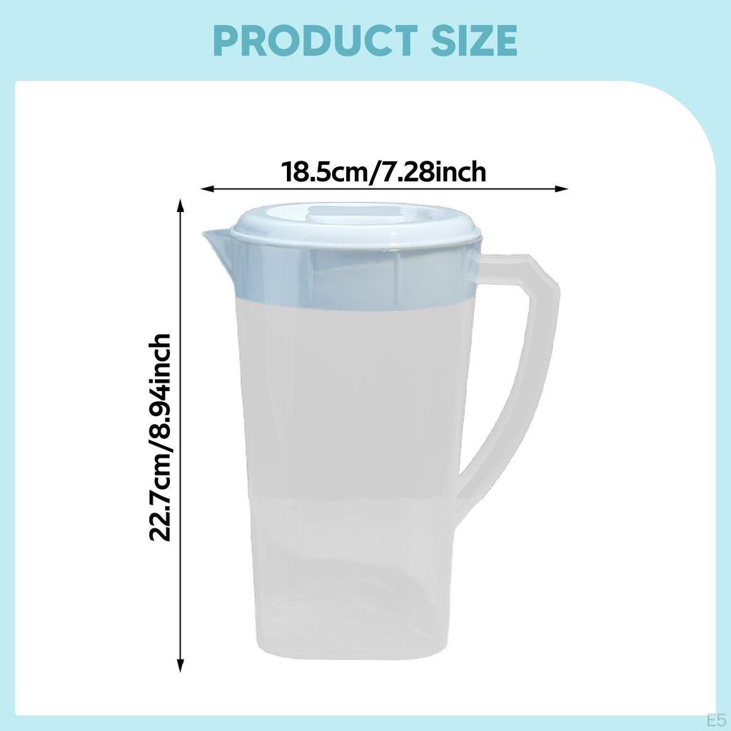 Water Pitcher Drink Portable Juice for Fridge Jug Lemonade Iced Tea Beverage Home