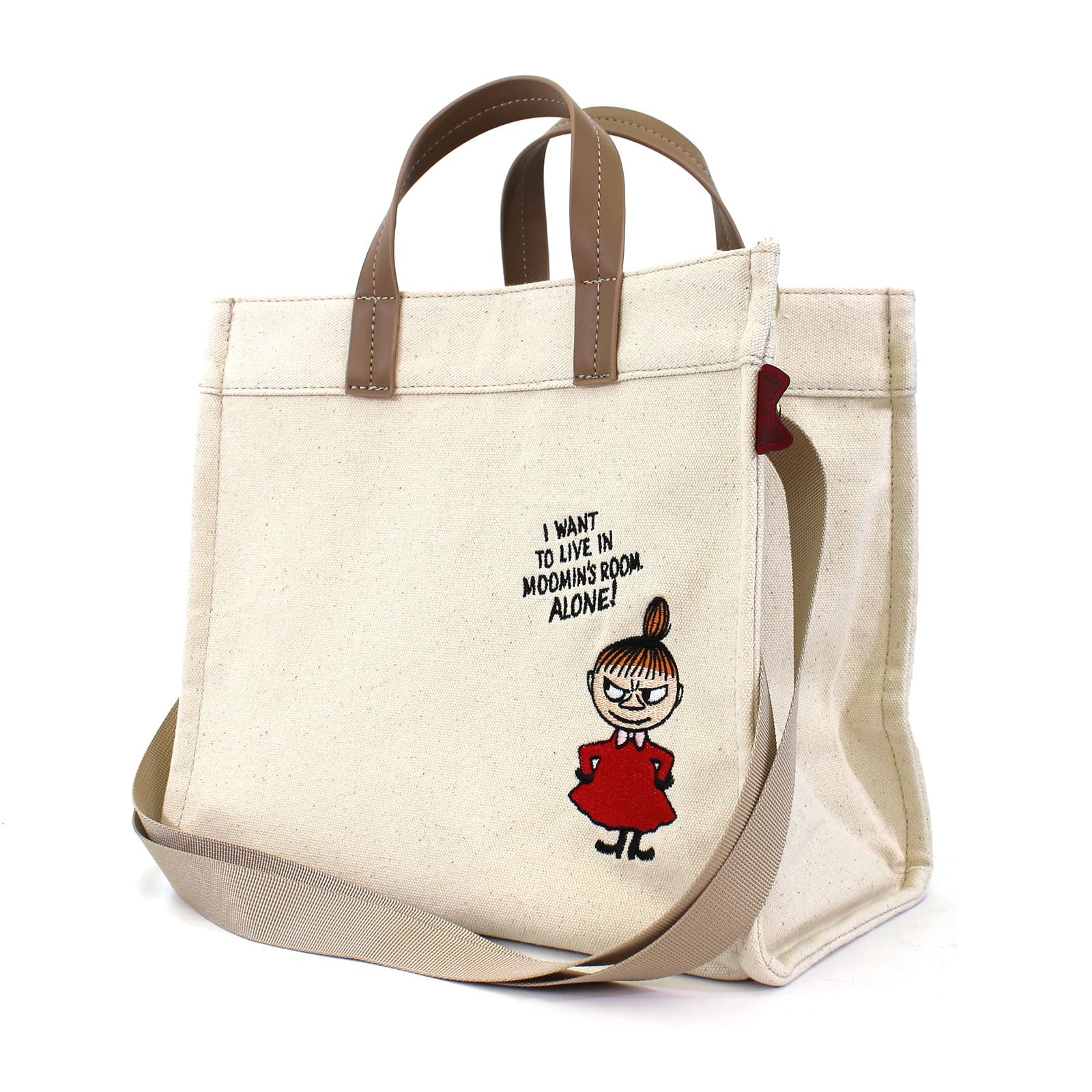 

сумка-тоут с широкой вставкой Little for My Natural [Hapitas] 2-way, Муми-тролль, Мю, MOOMIN, женская, MC10,