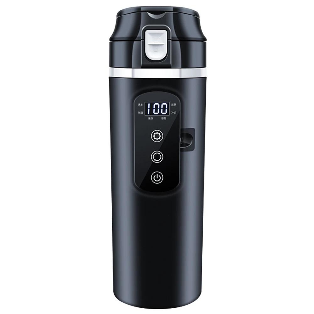 500ml Stainless Steel Car Heating Cup 12V/24V Smart Temperature Control Electric Kettle Stainless Steel Cup Water Warmer Bottle
