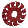 Grinder Shaping Disc Stainless Steel 12 Teeth Carving Disc for Angle Grinders Wood Rubber Red