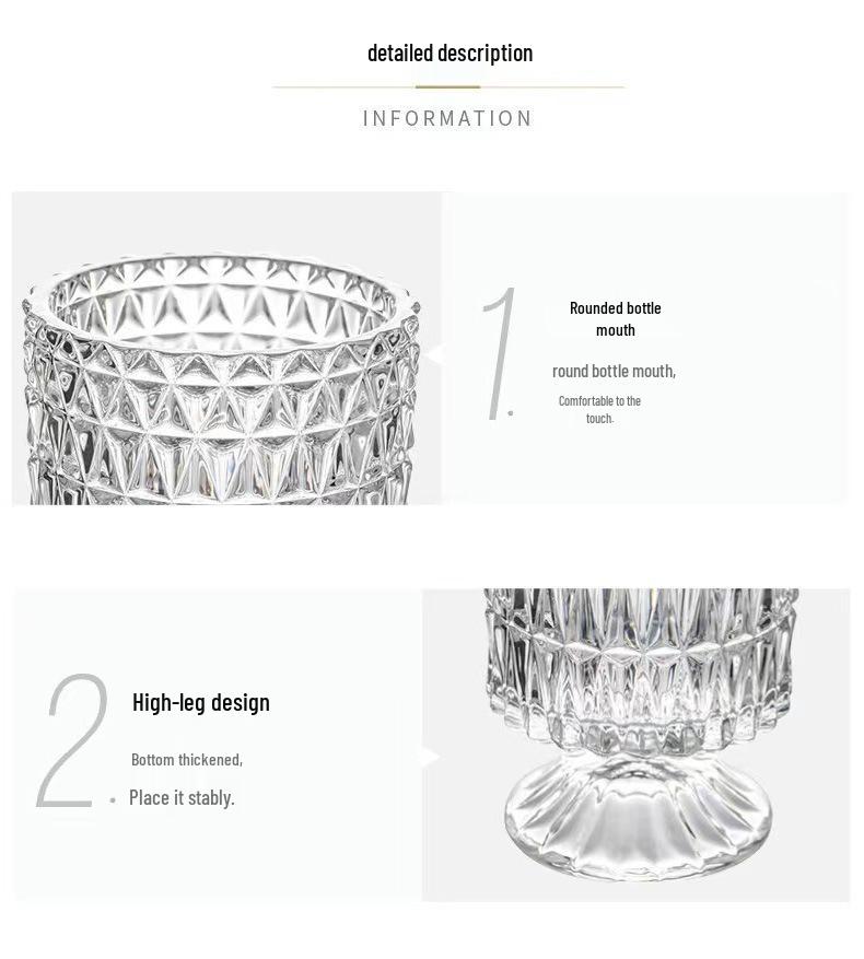 Europäische Hochfuß-Glasvase: Kreatives hydroponisches transparentes Design für elegante Heimdekoration