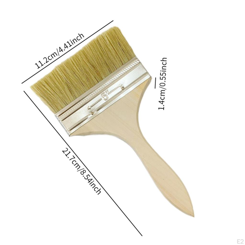 Haushaltspinsel, flacher Zaunflecken-Malpinsel für Aquarell