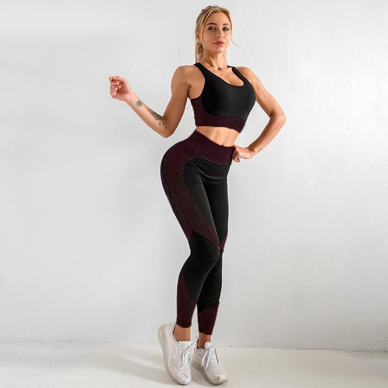 JYL Seamless Quick Dry Long Sleeve Pants Plus Size Yoga Set