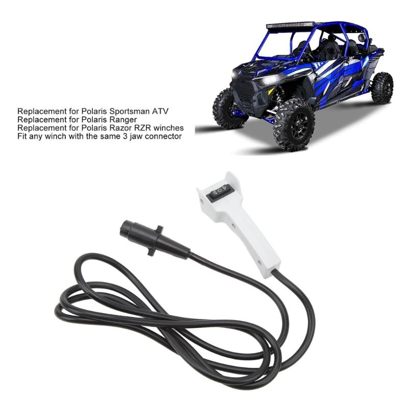 4013466 Winch Remote Controller with Ergonomic Grip 3 Prong Switch for ATV 1000