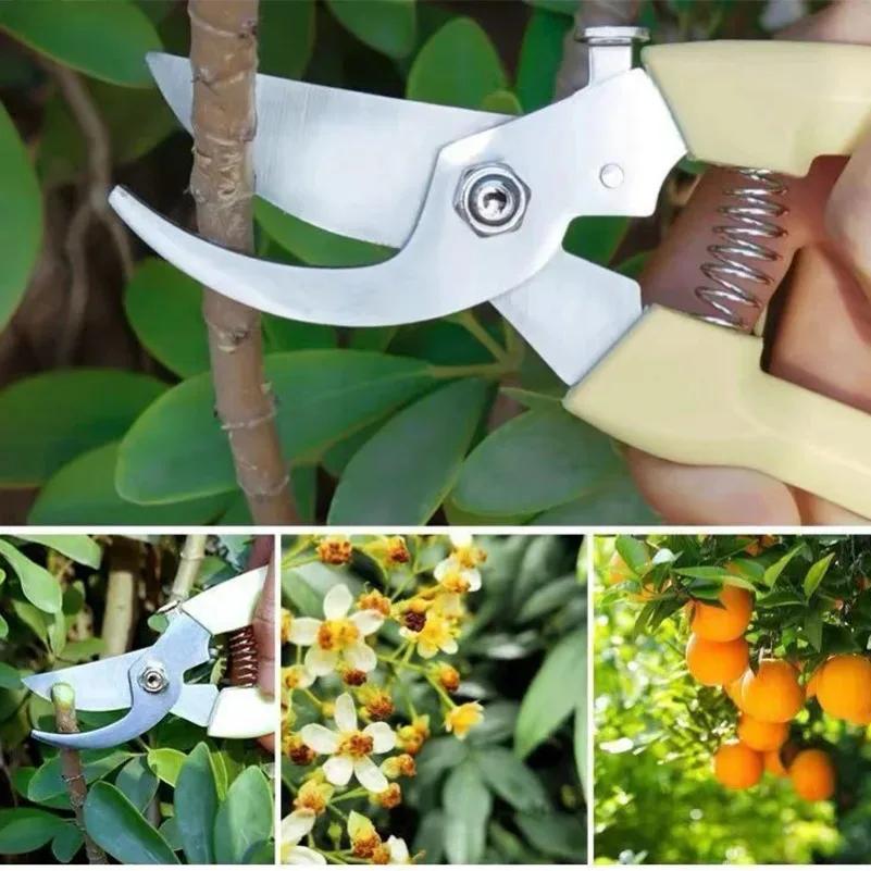 Pruning Knife Garden Scissors for Flower Fruit Tree Professional Garden Trimmer Scissors Hand Tools Gardening Pruning Scissors