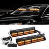 2-in-1 32 LED Car Strobe Lights For Emergency Flash Warning Lamp Windshield Bar Red Blue Amber White Waterproof Auto Assembly